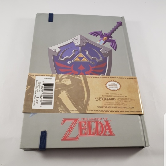 Grey Legend of Zelda Journal with Hyrule Shield - Picture 2 of 6